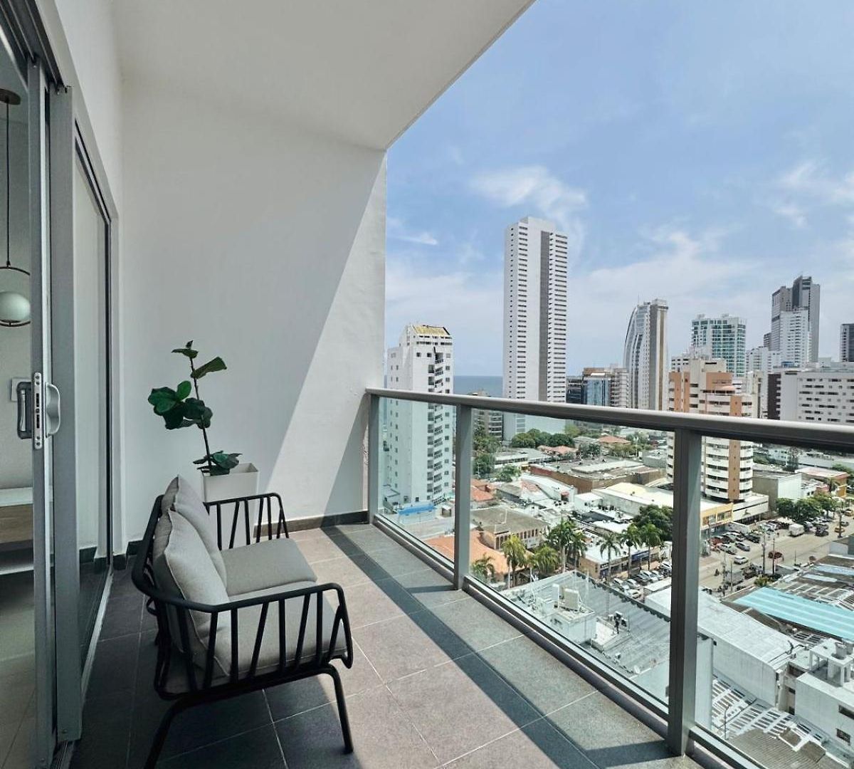Con Hermosa Vista En Bocagrande Apartamento
