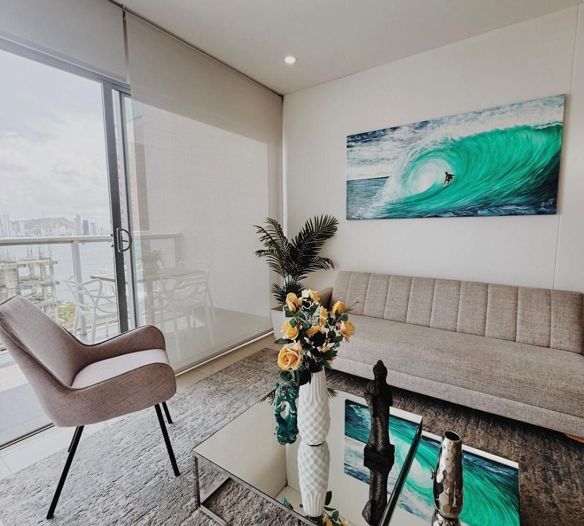 Con Hermosa Vista En Bocagrande Apartamento Cartagena