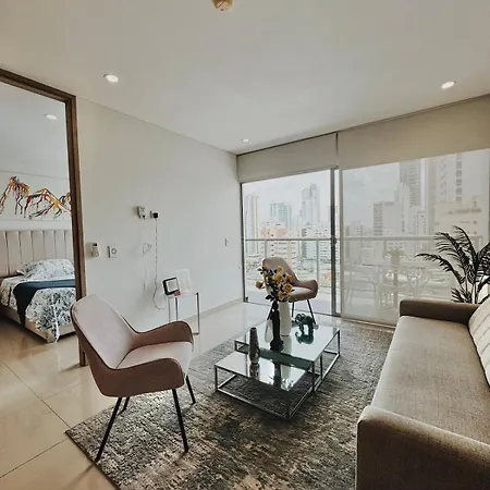 Con Hermosa Vista En Bocagrande Apartamento *