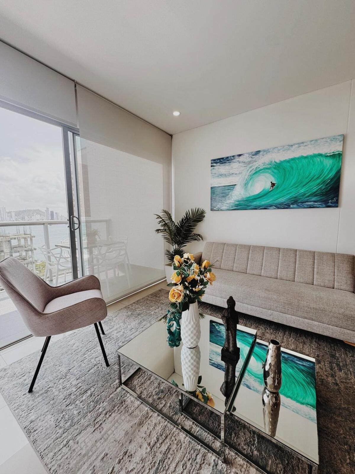 Con Hermosa Vista En Bocagrande Apartamento Cartagena